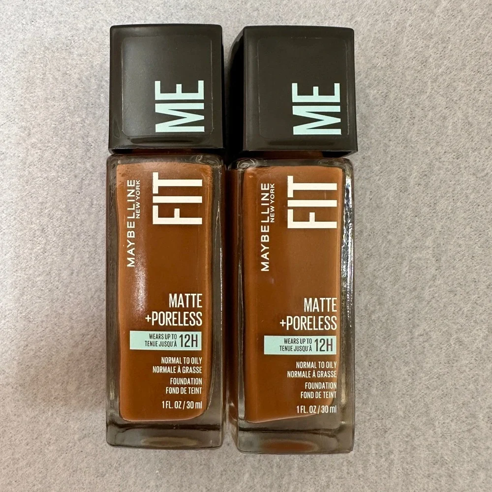 Maybelline Fit Me Matte+Poreless 368 Deep‎ Golden Foundation NEW Lot of 6